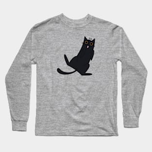 Cute Black Cat Funny Long Sleeve T-Shirt